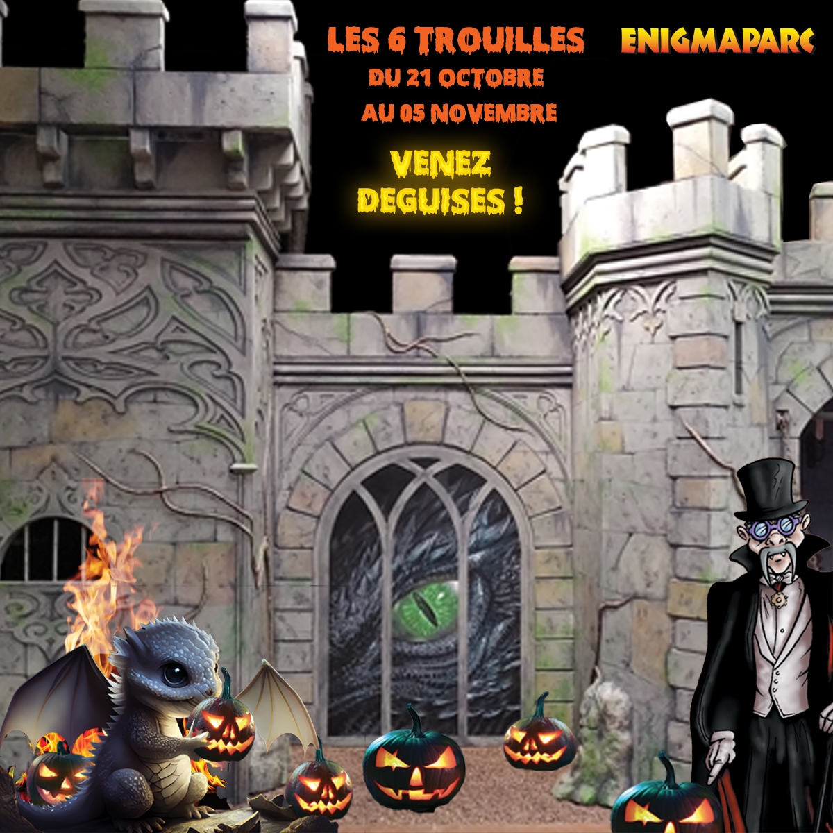 Les 6 trouilles d'Halloween à Enigmaparc Rennes